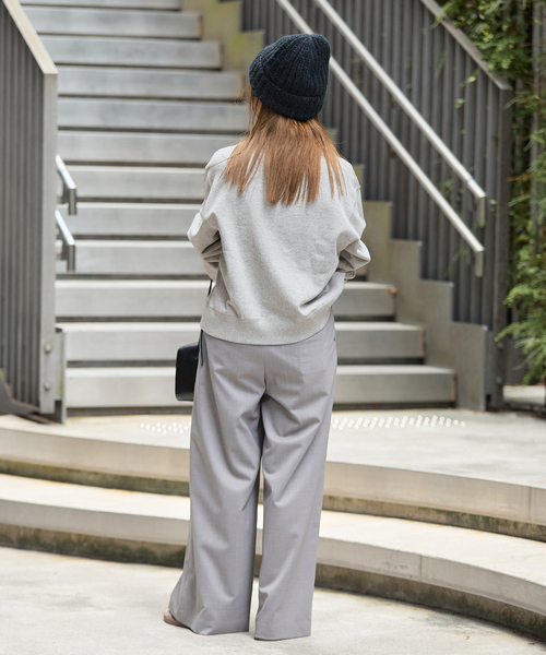 JOURNAL STANDARD(ジャーナルスタンダード)の「《新色あり/WEB限定追加》WINSOME SWEAT(スウェット・レディース・ブラウン/チャコールグレー/パープル・FREE)」の7枚目の写真