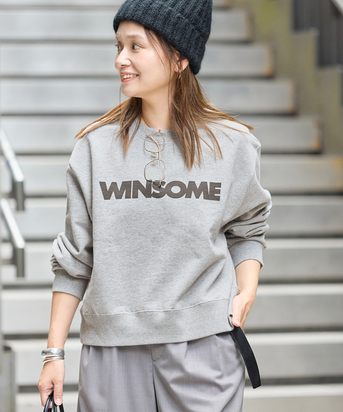 JOURNAL STANDARD(ジャーナルスタンダード)の「《新色あり/WEB限定追加》WINSOME SWEAT(スウェット・レディース・ブラウン/チャコールグレー/パープル・FREE)」の10枚目の写真