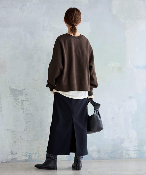 JOURNAL STANDARD(ジャーナルスタンダード)の「《新色あり/WEB限定追加》WINSOME SWEAT(スウェット・レディース・ブラウン/チャコールグレー/パープル・FREE)」の15枚目の写真