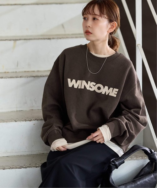 JOURNAL STANDARD(ジャーナルスタンダード)の「《新色あり/WEB限定追加》WINSOME SWEAT(スウェット・レディース・ブラウン/チャコールグレー/パープル・FREE)」の16枚目の写真
