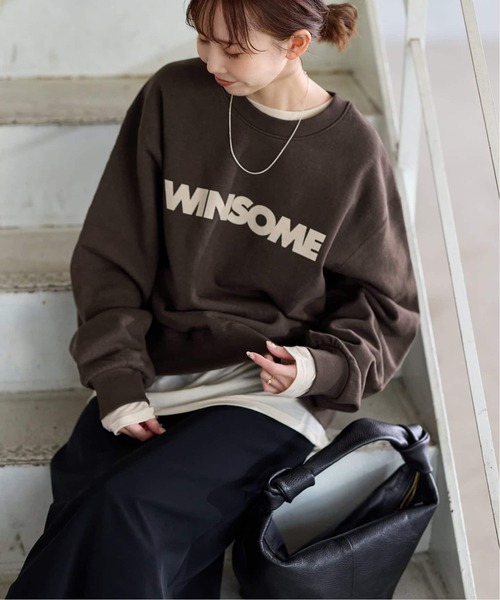 JOURNAL STANDARD(ジャーナルスタンダード)の「《新色あり/WEB限定追加》WINSOME SWEAT(スウェット・レディース・ブラウン/チャコールグレー/パープル・FREE)」の17枚目の写真