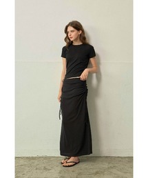 ALEXIA STAM | Side Drawstring Skirt /サイドスピンドルスカート(スカート)