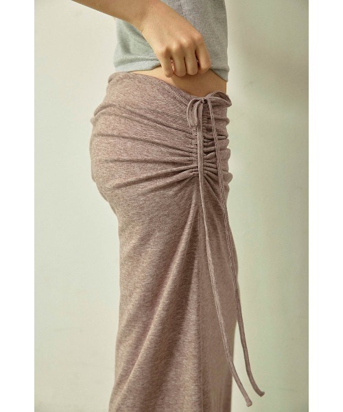 ALEXIA STAM(アリシアスタン)の「Side Drawstring Skirt /サイドスピンドルスカート(スカート・レディース・ブラウン/ブラウン系/ブラック・S/M)」の15枚目の写真