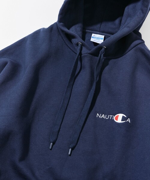 NAUTICA(ノーティカ)の「NAUTICA/ノーティカ Champion × NAUTICA embroidered sweat hoodie(パーカー・メンズ・ブラック/ネイビー/グレー・XX-LARGE/LARGE/MEDIUM/X-LARGE)」の8枚目の写真