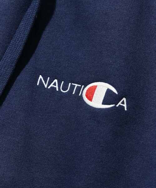 NAUTICA(ノーティカ)の「NAUTICA/ノーティカ Champion × NAUTICA embroidered sweat hoodie(パーカー・メンズ・ブラック/ネイビー/グレー・XX-LARGE/LARGE/MEDIUM/X-LARGE)」の9枚目の写真