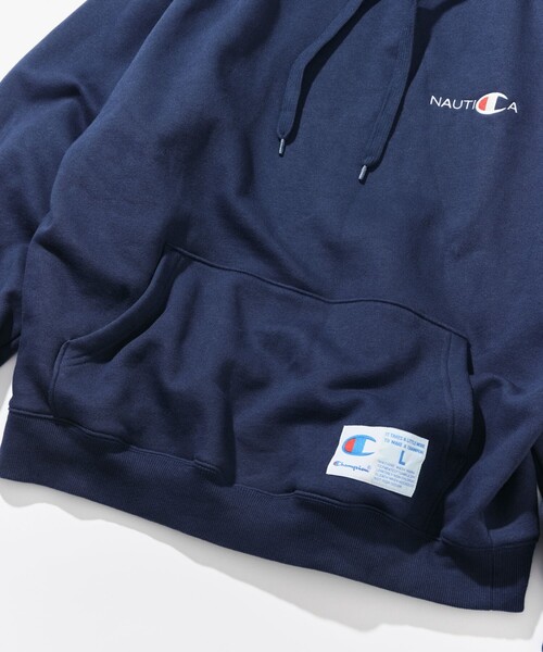 NAUTICA(ノーティカ)の「NAUTICA/ノーティカ Champion × NAUTICA embroidered sweat hoodie(パーカー・メンズ・ブラック/ネイビー/グレー・XX-LARGE/LARGE/MEDIUM/X-LARGE)」の11枚目の写真
