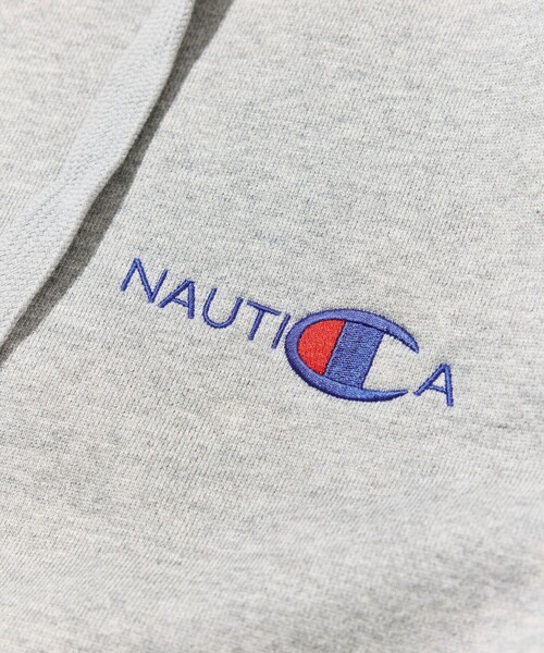 NAUTICA(ノーティカ)の「NAUTICA/ノーティカ Champion × NAUTICA embroidered sweat hoodie(パーカー・メンズ・ブラック/ネイビー/グレー・XX-LARGE/LARGE/MEDIUM/X-LARGE)」の5枚目の写真