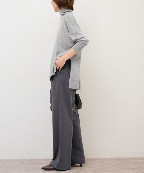 JOURNAL STANDARD relume（ジャーナルスタンダード　レリューム）の「《追加 / 新色》BiellaYarnワイドタートルネック（ニット/セーター・レディース・ライトグレー/ブラック/ベージュ/ブラウン/レッド・FREE）」の13枚目の写真