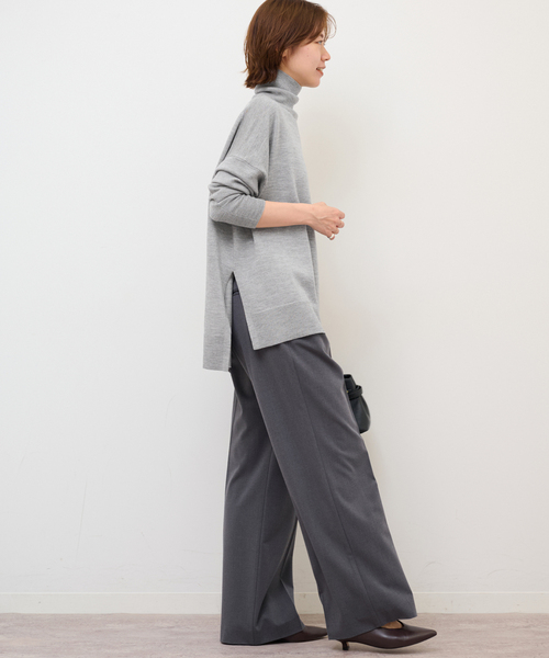 JOURNAL STANDARD relume（ジャーナルスタンダード　レリューム）の「《追加 / 新色》BiellaYarnワイドタートルネック（ニット/セーター・レディース・ライトグレー/ブラック/ベージュ/ブラウン/レッド・FREE）」の14枚目の写真