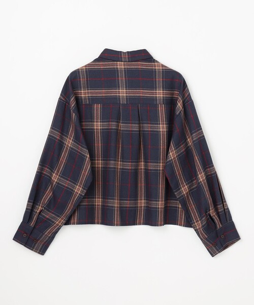 ANY(エニィ)の「フランネルチェックショートシャツ(シャツ/ブラウス・レディース・黄土色系3・X-LARGE)」の14枚目の写真