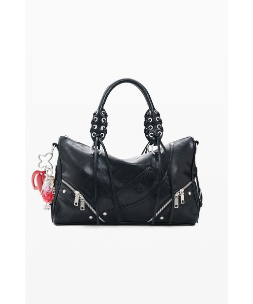 Desigual(デシグアル)の「Studded Medium Tote Bag / スタッデッドミディアムトートバッグ(ハンドバッグ・レディース・ブラック・FREE)」の2枚目の写真