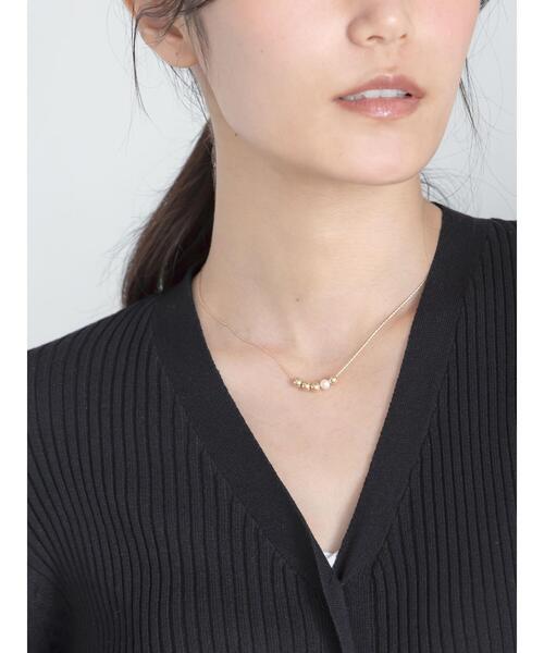 Te chichi（テチチ）の「プチ淡水パールネックレス（ネックレス・レディース・シルバー/ゴールド・F）」の7枚目の写真
