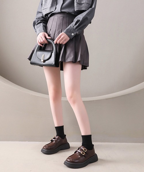 Miniministore(ミニミニストア)の「厚底ローファー メアリージェーン靴 美脚(ローファー・レディース・ブラック/ブラウン・23.5cm/23.0cm/25cm/24.5cm/24.0cm)」の16枚目の写真