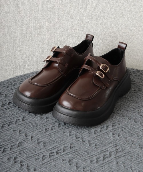 Miniministore(ミニミニストア)の「厚底ローファー メアリージェーン靴 美脚(ローファー・レディース・ブラック/ブラウン・23.5cm/23.0cm/25cm/24.5cm/24.0cm)」の19枚目の写真