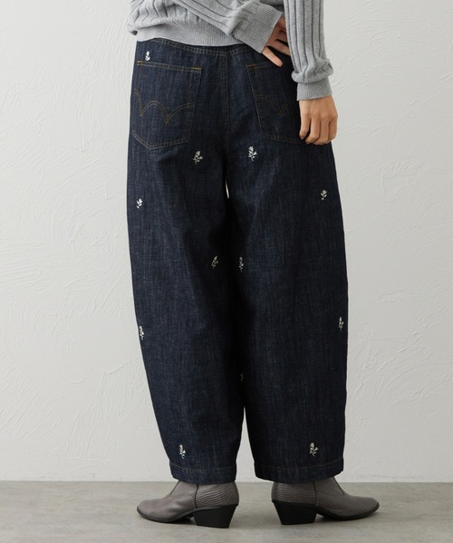 EDWIN(エドウィン)の「EDWIN LADIES リネンブレンド イージーサーカスワイドデニムパンツ(その他パンツ・レディース・ブルー系その他・MEDIUM/LARGE/X-LARGE/SMALL)」の5枚目の写真