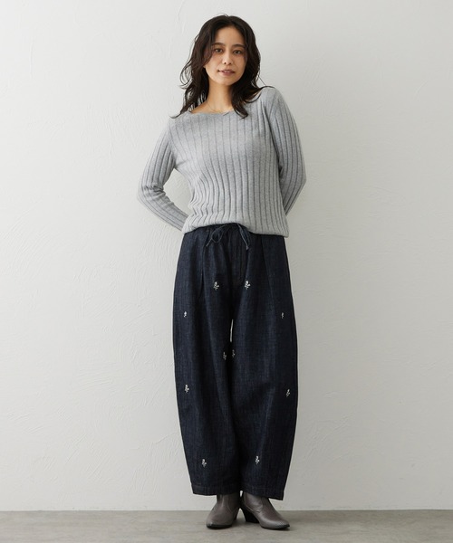 EDWIN(エドウィン)の「EDWIN LADIES リネンブレンド イージーサーカスワイドデニムパンツ(その他パンツ・レディース・ブルー系その他・MEDIUM/LARGE/X-LARGE/SMALL)」の10枚目の写真