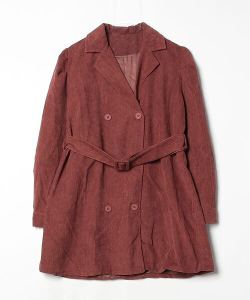 YUGA(ユーガ)の「YUGA_YGMC Korean-style Corduroy dress with a belt(ワンピース・レディース・ブラック/ブラウン・FREE)」の16枚目の写真