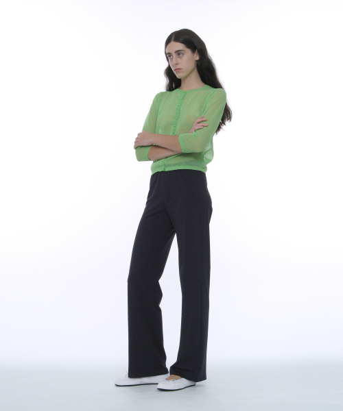 PARTIMENTO WOMEN(パルティメントウィメン)の「PWC ボタンデザインイージーパンツ_ネイビー(その他パンツ・レディース・その他・SMALL/MEDIUM/LARGE)」の6枚目の写真