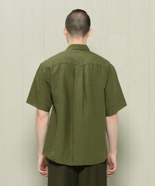 BEAUTY&YOUTH UNITED ARROWS(ビューティーアンドユースユナイテッドアローズ)の「<H BEAUTY&YOUTH> 60/LINEN REG SSL/シャツ◆(シャツ/ブラウス・メンズ・ホワイト/ブラック/ダークグレー/オリーブ・LARGE/SMALL/MEDIUM)」の17枚目の写真