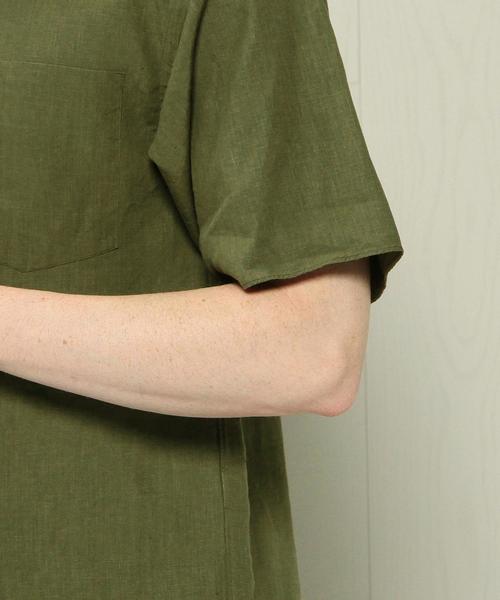 BEAUTY&YOUTH UNITED ARROWS(ビューティーアンドユースユナイテッドアローズ)の「<H BEAUTY&YOUTH> 60/LINEN REG SSL/シャツ◆(シャツ/ブラウス・メンズ・ホワイト/ブラック/ダークグレー/オリーブ・LARGE/SMALL/MEDIUM)」の19枚目の写真