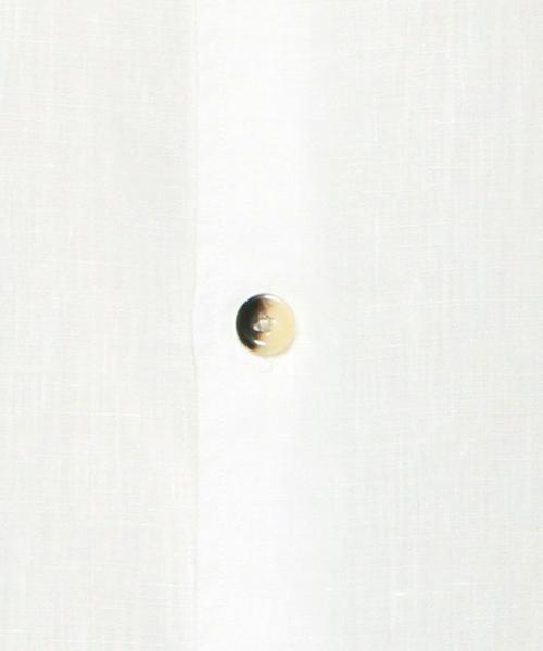 BEAUTY&YOUTH UNITED ARROWS(ビューティーアンドユースユナイテッドアローズ)の「<H BEAUTY&YOUTH> 60/LINEN REG SSL/シャツ◆(シャツ/ブラウス・メンズ・ホワイト/ブラック/ダークグレー/オリーブ・LARGE/SMALL/MEDIUM)」の14枚目の写真