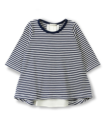 BRANSHES | 細ピッチボーダー7分袖Tシャツ(Tシャツ/カットソー)