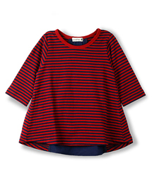 BRANSHES | 細ピッチボーダー7分袖Tシャツ(Tシャツ/カットソー)