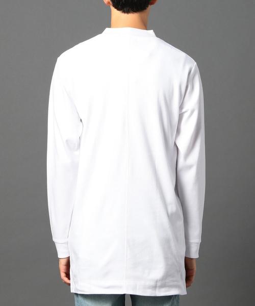 MONKEY TIME(モンキータイム)の「<monkey time> 40スムース ロング モックネックTシャツ(Tシャツ/カットソー・メンズ・ホワイト・LARGE/X-LARGE/MEDIUM/SMALL)」の2枚目の写真