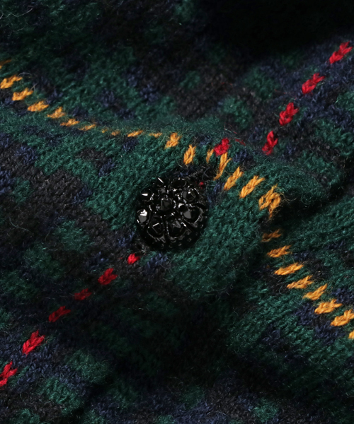 POLO RALPH LAUREN CHILDRENSWEAR(ポロ ラルフ ローレン チルドレンズウェア)の「ウール ペプラム カーディガン(カーディガン/ボレロ・キッズ・マルチ・24M/18M/6M/12M/9M)」の5枚目の写真