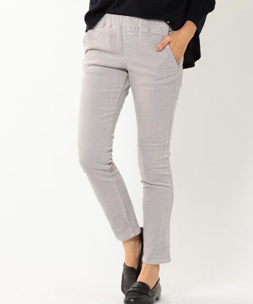 coen(コーエン)の「ストレッチコーデュロイスキニーパンツ(その他パンツ・レディース・ライトグレー/ネイビー/ベージュ・LARGE/MEDIUM/SMALL)」の1枚目の写真