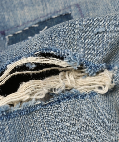 HYSTERIC GLAMOUR(ヒステリックグラマー)の「SP加工デニムリメイク スリムストレートパンツ(デニムパンツ・メンズ・インディゴブルー・34inch/32inch/36inch/30inch/31inch/29inch/28inch)」の8枚目の写真