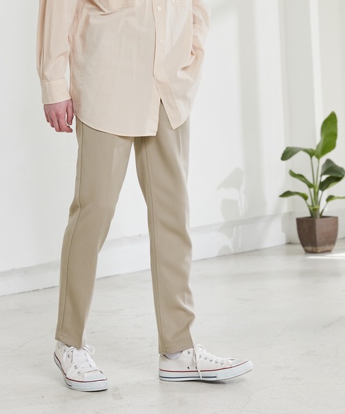 MONO-MART（モノマート）の「TRスラックス/ストレッチトラウザーズ（スラックス・メンズ・チャコールグレー/ブラック/ベージュ/インディゴブルー/ブラウン/ネイビー/オリーブ/ブルーグリーン/ライトグレー/ブラック系その他/パープル/キャメル/サックスブルー/チェック/グレー/ストライプ/ボルドー/グレー系その他/モカ/イエロー系その他/ベージュ系その他/ブルー系その他/ベージュ系その他2/ブラウン系その他2/ブラウン系その他/ベージュ系その他4/ベージュ系その他3/グリーン系その他/ブルー系その他2/ホワイト/アイボリー/ブルー・L/M/S/XL/XS）」の13枚目の写真