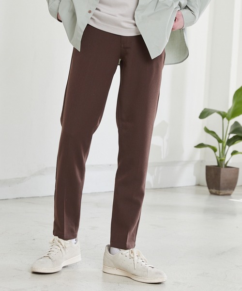 MONO-MART（モノマート）の「TRスラックス/ストレッチトラウザーズ（スラックス・メンズ・チャコールグレー/ブラック/ベージュ/インディゴブルー/ブラウン/ネイビー/オリーブ/ブルーグリーン/ライトグレー/ブラック系その他/パープル/キャメル/サックスブルー/チェック/グレー/ストライプ/ボルドー/グレー系その他/モカ/イエロー系その他/ベージュ系その他/ブルー系その他/ベージュ系その他2/ブラウン系その他2/ブラウン系その他/ベージュ系その他4/ベージュ系その他3/グリーン系その他/ブルー系その他2/ホワイト/アイボリー/ブルー・L/M/S/XL/XS）」の9枚目の写真