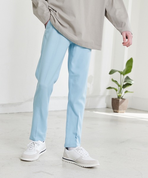 MONO-MART（モノマート）の「TRスラックス/ストレッチトラウザーズ（スラックス・メンズ・チャコールグレー/ブラック/ベージュ/インディゴブルー/ブラウン/ネイビー/オリーブ/ブルーグリーン/ライトグレー/ブラック系その他/パープル/キャメル/サックスブルー/チェック/グレー/ストライプ/ボルドー/グレー系その他/モカ/イエロー系その他/ベージュ系その他/ブルー系その他/ベージュ系その他2/ブラウン系その他2/ブラウン系その他/ベージュ系その他4/ベージュ系その他3/グリーン系その他/ブルー系その他2/ホワイト/アイボリー/ブルー・L/M/S/XL/XS）」の21枚目の写真