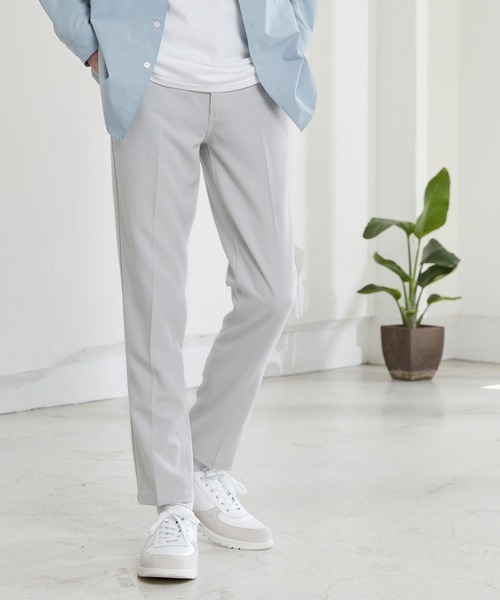 MONO-MART（モノマート）の「TRスラックス/ストレッチトラウザーズ（スラックス・メンズ・チャコールグレー/ブラック/ベージュ/インディゴブルー/ブラウン/ネイビー/オリーブ/ブルーグリーン/ライトグレー/ブラック系その他/パープル/キャメル/サックスブルー/チェック/グレー/ストライプ/ボルドー/グレー系その他/モカ/イエロー系その他/ベージュ系その他/ブルー系その他/ベージュ系その他2/ブラウン系その他2/ブラウン系その他/ベージュ系その他4/ベージュ系その他3/グリーン系その他/ブルー系その他2/ホワイト/アイボリー/ブルー・L/M/S/XL/XS）」の6枚目の写真