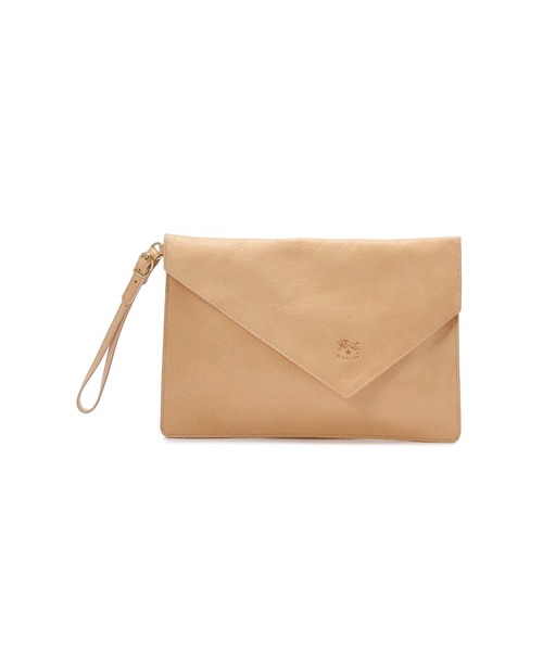 IL BISONTE（イルビゾンテ）の「IL BISONTE / ORIGINAL LEATHER / クラッチバッグ（クラッチバッグ・レディース・ブラック/ナチュラル/ライトブラウン/オレンジ/オリーブ/ダークブラウン/レンガ/グレー/ネイビー/グリーン/レッド・FREE）」の5枚目の写真
