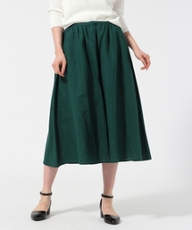 GLOBAL WORK | リネンコンギャザースカート/745554(スカート)