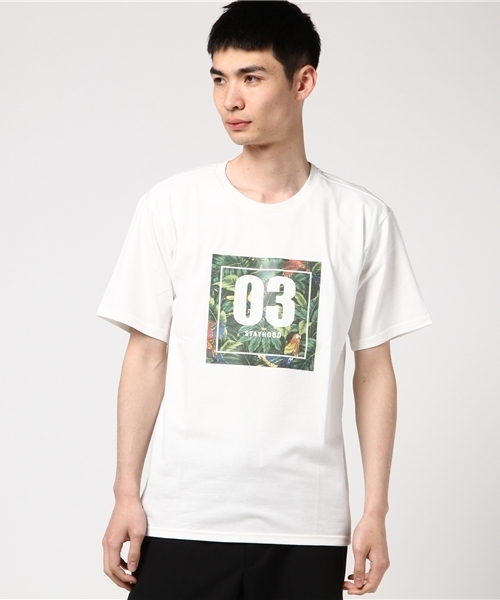 Luv maison(ラブメゾン)の「Luv・フラワーBOX&ナンバリングTシャツ(Tシャツ/カットソー・メンズ・ホワイト×ブラック/ホワイト×レッド・M/L)」の4枚目の写真