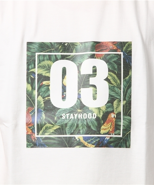 Luv maison(ラブメゾン)の「Luv・フラワーBOX&ナンバリングTシャツ(Tシャツ/カットソー・メンズ・ホワイト×ブラック/ホワイト×レッド・M/L)」の7枚目の写真