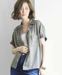 STUDIOUS | 【WEB限定】STUDIOUS サテンオープンカラーシャツ(シャツ/ブラウス)