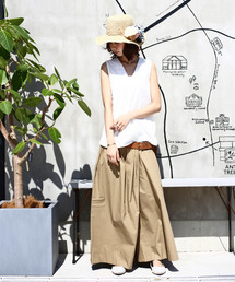 antiqua | 綿ワイドパンツ(その他パンツ)