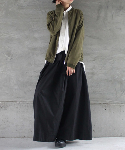 antiqua(アンティカ)の「綿ワイドパンツ(その他パンツ・レディース・ベージュ/ブラック・FREE)」の3枚目の写真