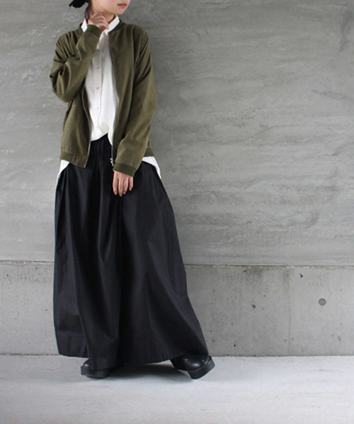 antiqua(アンティカ)の「綿ワイドパンツ(その他パンツ・レディース・ベージュ/ブラック・FREE)」の4枚目の写真