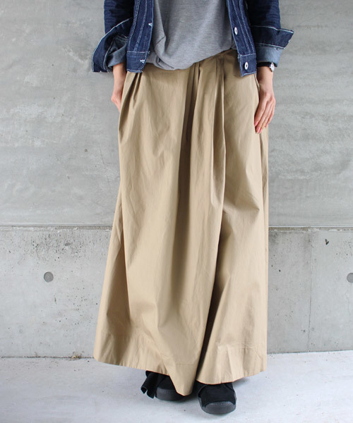 antiqua(アンティカ)の「綿ワイドパンツ(その他パンツ・レディース・ベージュ/ブラック・FREE)」の6枚目の写真