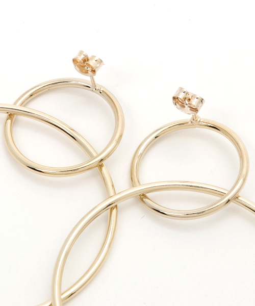 Bab Bou Jeloud（バブブージュルード）の「【WEB限定】ダブルリングフープピアス（ピアス（両耳用）・レディース・シルバー/ゴールド・FREE）」の7枚目の写真