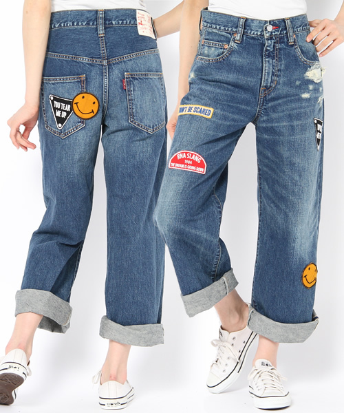 RNA（アールエヌエー）の「R2509 ＳＰ加工ワッペンＢＩＧパンツ（デニムパンツ・レディース・その他・SMALL/MEDIUM/X-SMALL）」の15枚目の写真