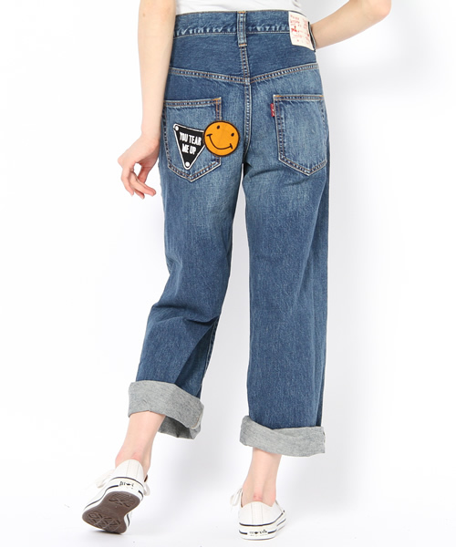 RNA（アールエヌエー）の「R2509 ＳＰ加工ワッペンＢＩＧパンツ（デニムパンツ・レディース・その他・SMALL/MEDIUM/X-SMALL）」の4枚目の写真