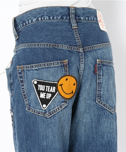 RNA（アールエヌエー）の「R2509 ＳＰ加工ワッペンＢＩＧパンツ（デニムパンツ・レディース・その他・SMALL/MEDIUM/X-SMALL）」の6枚目の写真