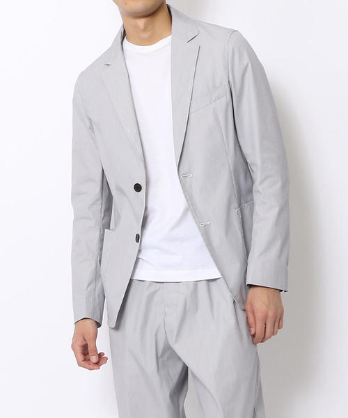 TOMORROWLAND （トゥモローランド）の「コットンポリエステルタイプライター テーラードジャケット（テーラードジャケット・メンズ・グレー系その他2/ブルー系その他2・50/48/44/46）」の10枚目の写真