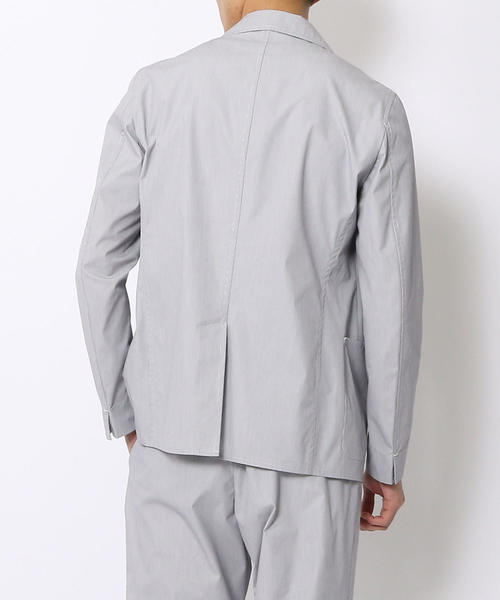 TOMORROWLAND （トゥモローランド）の「コットンポリエステルタイプライター テーラードジャケット（テーラードジャケット・メンズ・グレー系その他2/ブルー系その他2・50/48/44/46）」の3枚目の写真